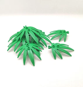 Lego® 10x hoja de planta 6x4 (10884) en verde verde palmera Swordleaf Plant NUEVO - Imagen 1 de 1