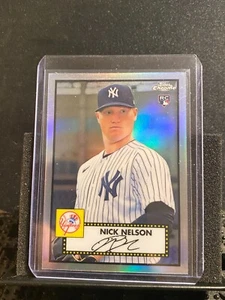 Nick Nelson RC 2021 Topps Chrome Platinum - Refractor - Yankees- #107 - Picture 1 of 2