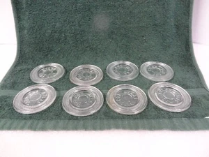 Vintage Lot of 8 Atlas EDJ SEAL Clear Glass Canning Mason Jar Lid / Seal 2-5/8" - Picture 1 of 13