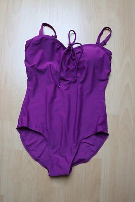 NDK Damen Badeanzug Gr. 42C in lila Bandeau oder Träger neu und ungetragen - Bild 1 von 4