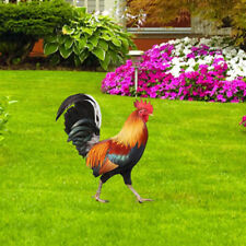 Garden Rooster Statue Chicken Sculpture For Yard Decor Weatherproof Hen Figurine