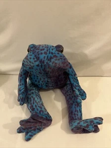Peluche rana lunares manchados azul púrpura de la Commonwealth - Imagen 1 de 8