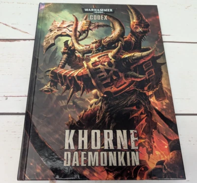 Warhammer 40K Codex Khorne Daemonkin 2015 Games Workshop Hardcover Book Chaos - Image 1 of 4