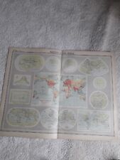  " THE TIMES" - MAPPING OF THE WORLD- Vintage Map 1920 by J.G.Bartholomew