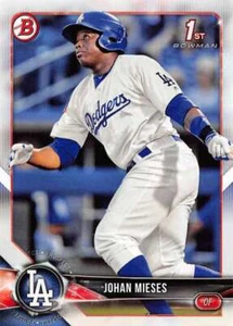2018 BOWMAN PROSPECTS #BP19 JOHAN MIESES DODGERS - Picture 1 of 2