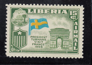 Liberia # C115 MNH 1958 Flag Issue With Sweden Flag ERROR France