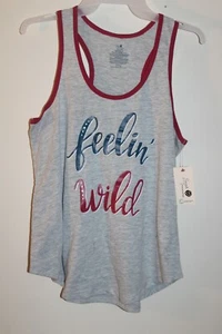 Camiseta sin mangas para dormir Secret Treasures para mujer "Feelin' Wild" en gris NTW - Imagen 1 de 4