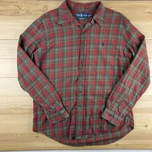 Polo Ralph Lauren Shirt Mens L Plaid Custom Fit Button Up Casual Dress - Bild 1 von 8