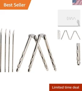 21629-2PK Stainless Steel Set, 2 Nut Crackers and 4 Picks - Picture 1 of 6