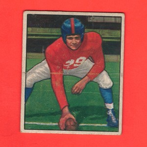 1950 Bowman - #69 - Tex Coulter - New York Giants - VG - F0234