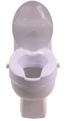 Antar Toilettensitzerhöhung mit Deckel weiß 10cm 15cm WC Aufsatz Sitz Erhöhung