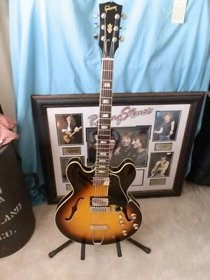 1966 GIBSON ES 335 TD THINLINE W/ 6 WAY VARITONE SWITCH SUNBURST MINTY CON - Image 1 of 4