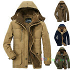 Men Winter Jacket Warm Thick Windbreaker Fleece Parka Military Overcoat size 6XL