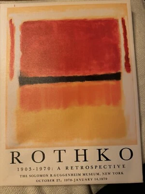 Impresión Rothko 12 X 16 con texto NUEVO envío incluido  Foto 1 de 2