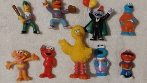 Vintage 1980s Sesame Street PVC Figures 9 Figuers Lot Muppets - Picture 1 of 2