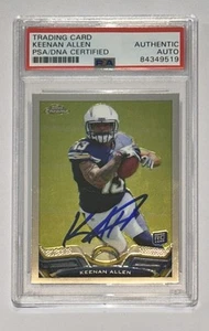 Keenan Allen Autograph Signed 2013 Topps Chrome Rookie Card - PSA/DNA Auto 1 - Picture 1 of 2