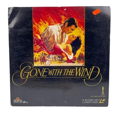 Gone With The Wind LaserDisc 1939 Classic Drama 50th Anniv MGM/UA Foto 1 de 4