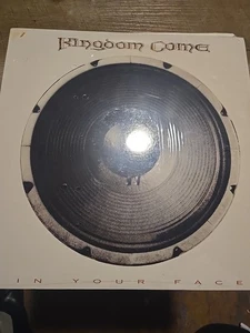 KINGDOM COME - IN YOUR FACE / 1989 POLYGRAM RECORDS LP / VG+ / ULTRASONIC CLEAN - Picture 1 of 6