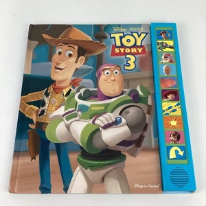 Disney Pixar Toy Story 3 Play A Sound Hardcover Book 2010 Buzz Lightyear Woody - Picture 1 of 7