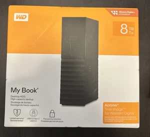 WD My Book 8TB Desktop HDD High Capacity Backup NEW SEALED FREE SHIPPING - Picture 1 of 5