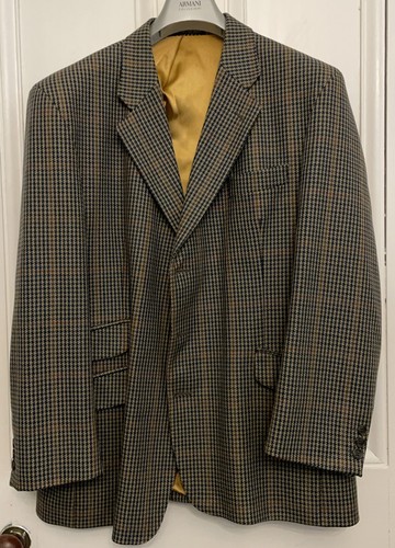 Giacca Brook Taverner elegante casual sportiva a quadri Sassonia Supreme 44 petto corto