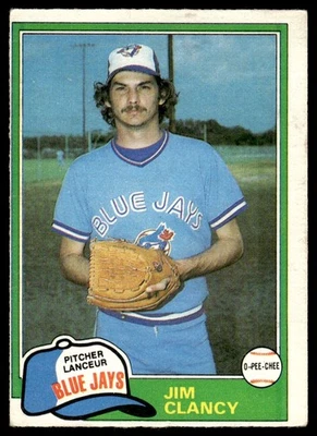1981 O-Pee-Chee Jim Clancy Toronto Blue Jays #19 - Image 1 of 2