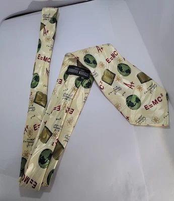 Steven Harris Handmad Physics Instructor Professor E=MC2 Science Novelty Necktie - Image 1 of 4
