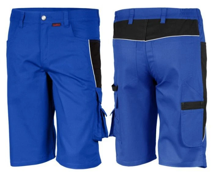 QUALITEX PRO 61936TC0 Arbeits Bermuda Cargo Shorts kurze Hose kornblau schwarz