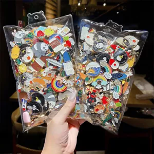 Set spille spille badge smalto casuali per zaino vestiti borsa cappello regali - Foto 1 di 22