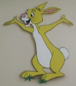 ORIGINAL HAND PAINTED DISNEY ANIMATED CEL RABBIT FROM WINNIE THE POOH W/COA - Picture 1 of 5
