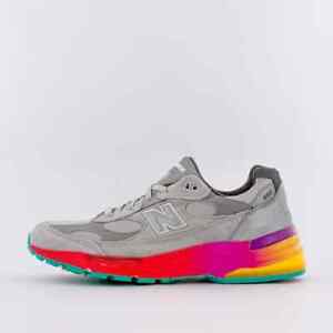 SZ 9.5 New Balance 992 Grey Silver Multicolor Made in USA Running Shoes M992BC