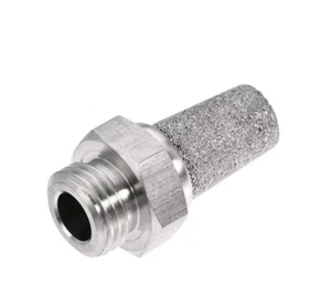 Silenciador de escape 1/4" NPT silenciador de aire neumático de acero inoxidable sinterizado - Imagen 1 de 3