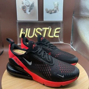 Nike Air Max 270 "Negro Carmesí Brillante" Hombre Talla 8 - Imagen 1 de 12