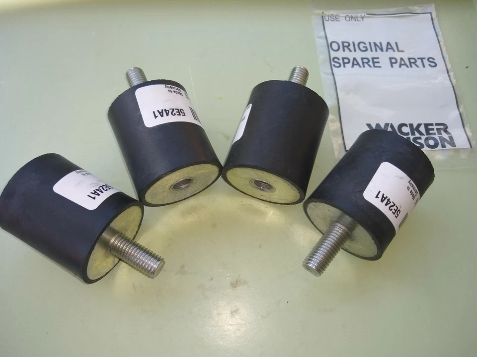 Wacker  OEM WP1550  WP1340 rubber shock mount   plate compactor tamper  set of 4 - Image 1 of 1