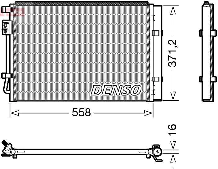 Condensador de CA Denso para HYUNDAI I20 14- 97606C8000 Foto 1 de 1