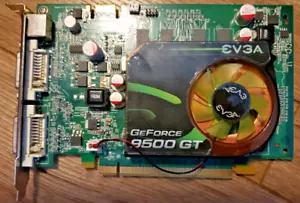 EVGA GeForce 9500GT 512MB DDR2 PCIe Video Card S-Video 2*DVI - Picture 1 of 3
