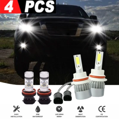 4x Faro antiniebla LED para Nissan Pathfinder 2005-2012 Combo 9007 y H11 Foto 1 de 4