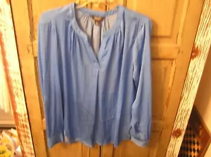 Simply Vera Wang ROYAL BLUE Polyester LG Women's Modern Poet Blouse Pullover~NWT - Picture 1 of 5