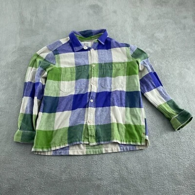 BDG Mens L-G Checkered Button-Up Shirt Green & Blue 100% Cotton 4572 - Image 1 of 4