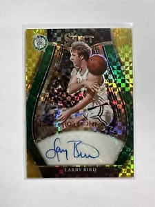 2020-21 Panini Select NBA Larry Bird Auto Gold Prizm /10 Selection Committee - Picture 1 of 2