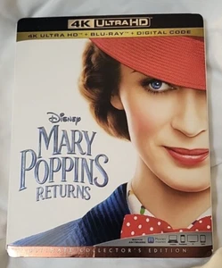 Mary Poppins Returns 4K Ultra HD Blu-Ray Digital Code Collector's Edition new - Picture 1 of 4