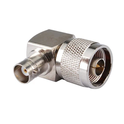 10pcs N-Type Male to BNC Female Right Angle Analyzer Tester Connector Adapter - Image 1 of 3