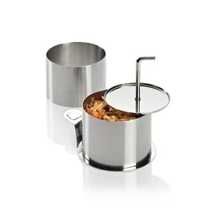 LURCH Speiseringe Edelstahl 8teilig 6 Ringe, 1 Drücker, 1 Grundplatte - Picture 1 of 4
