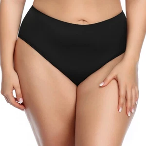 XL-6XL taglie forti biancheria intima donna mutandine morbide mutande mutande slip lisce - Foto 1 di 38