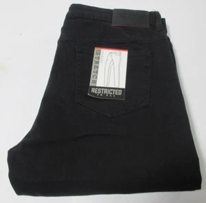 Restricted To All Men's Comfort Stretch Denim Slim Fit Black Jeans Size 38/32 - Picture 1 of 3