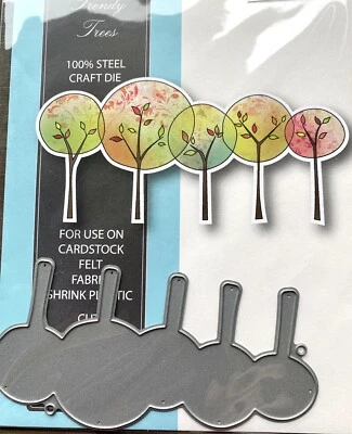 Stanz-und Präge-Schablone, Trendy Trees, No. 98428, memory box - Bild 1 von 3