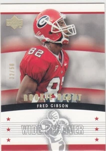 2005 Fred Gibson UD Upper Deck Rookie Debut GOLD FOIL Parallel /50 #118 Georgia - Picture 1 of 1