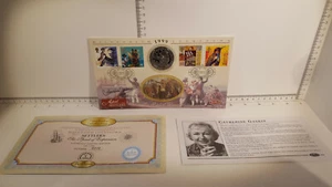 (Lot 639) Benham PNC Isle of Man 1988 Crown  Signed by Catherine Gaskin - Picture 1 of 6
