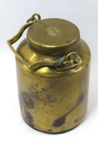 Old Vintage Asian Brass Milk / Cream Cane Liquid Storage Container. G66-672 - Picture 1 of 10