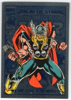 MARVEL 2014 MARVEL UNIVERSE SAPPHIRE BASE PARALLEL 34 THOR - Image 1 of 2